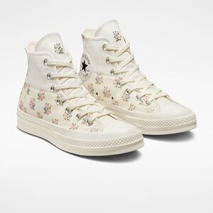 Size 11- Converse Chuck 70 High Patchwork Floral